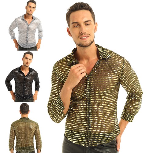 mens sparkly shirts uk