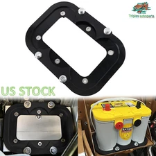 For Optima Battery 34/78 Black Aluminum Battery Relocation Tray Hold Down Mount