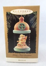 Baby's First Christmas 1995 Hallmark Light Music Ornament #QLX7317