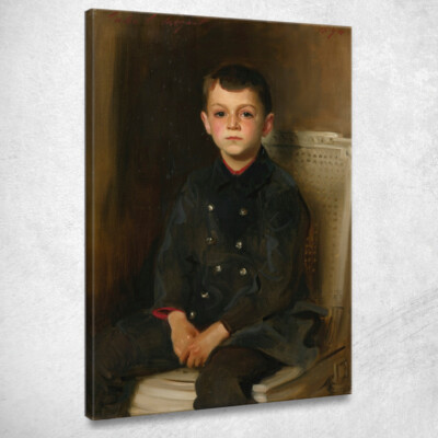 Allen John Singer Sargent Lanzer Portrait, jss233 Gemälde auf Tel gedruckt