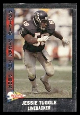 1992 Pacific #14 Jessie Tuggle Silver Atlanta Falcons