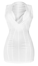 Pretty Little Thing White Blazer Dress Size 6 New!