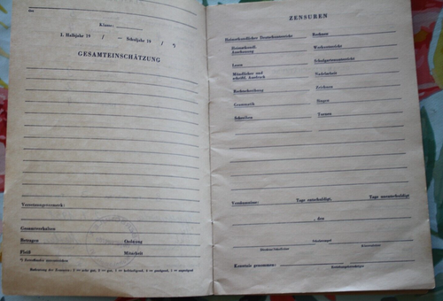 DDR Schule Schulzeugnis 1966 Hoyerswerda polytechnische oberschule papier MG - Bild 5 von 7