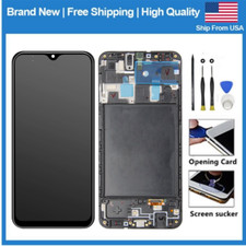 For Samsung Galaxy A20 A205 2019 LCD Touch Screen Digitizer  Frame Replacement