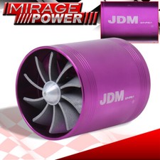 Supercharger Turbo Air Intake Gas Saver Fuel 2.5 Dual Fans For Vw Jetta Golf