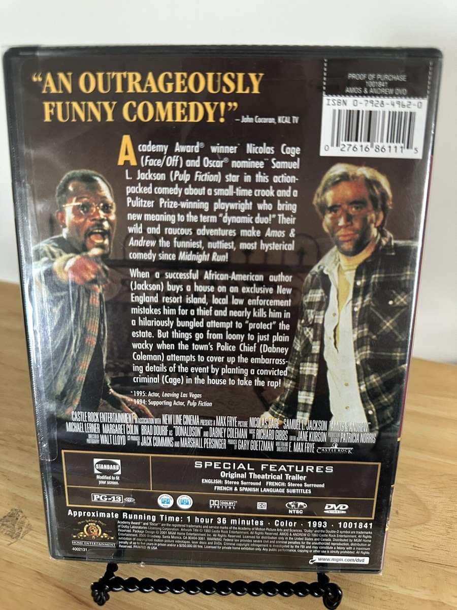 Amos & Andrew - DVD Brand New Sealed Nicolas Cage Samuel K Jackson
