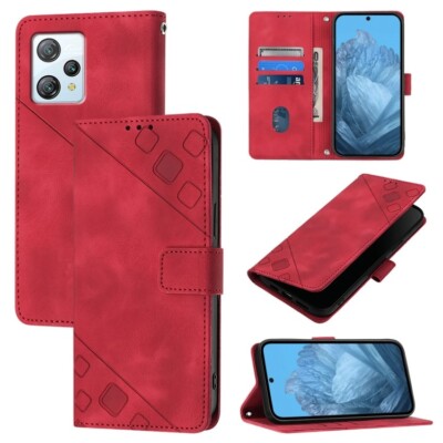For Blackview A53 Skin Feel Embossed Leather Phone Case Cover Shell