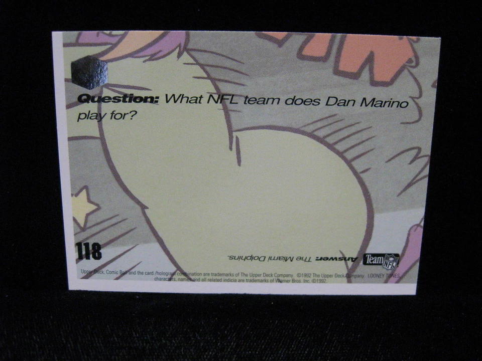 1992 Jerry Rice Dan Marino Thurman Thomas Lawrence Taylor Comic Ball   #118 - Image 2 of 2