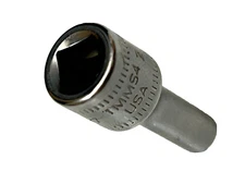 Snap On Tools NEW TMMS4 1/4" Drive 4mm Metric Semi Deep 6PT Chrome Socket USA