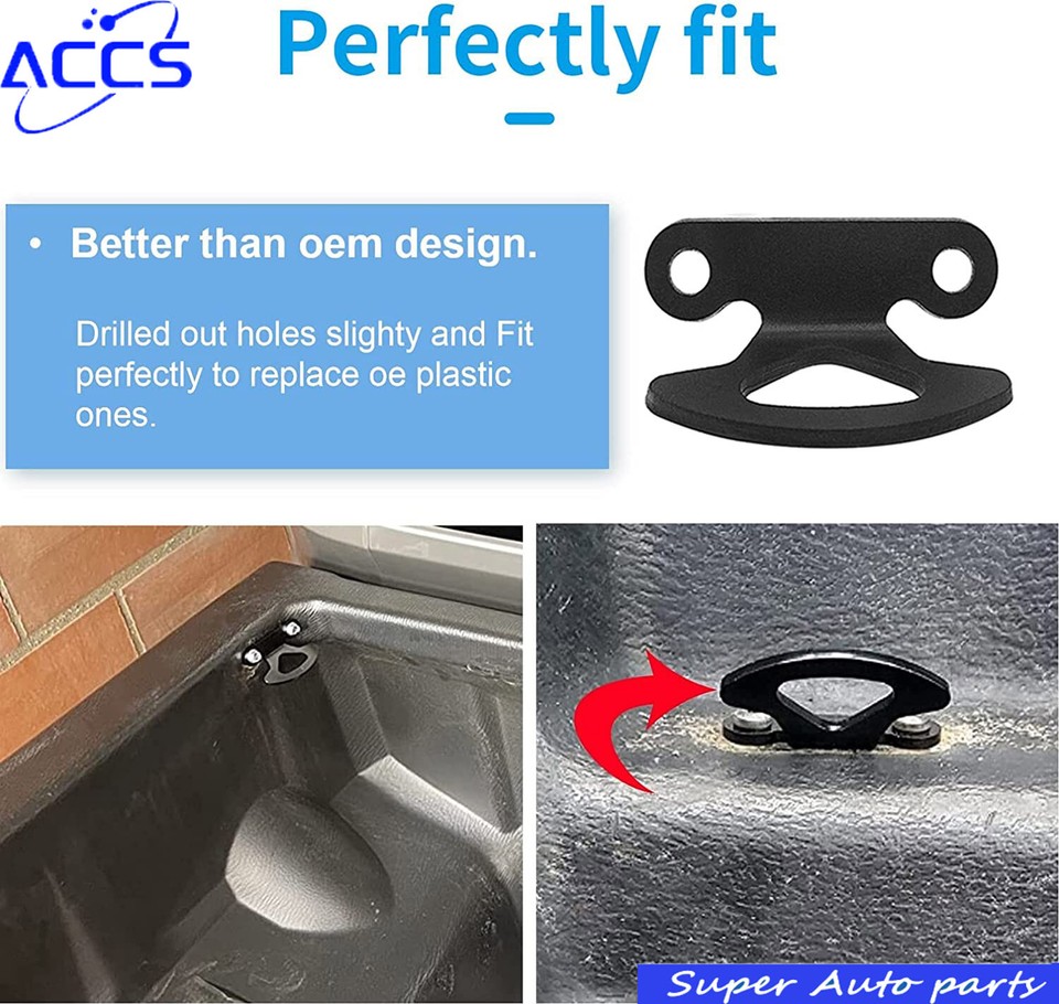 4PCS Truck Bed Tie Down Hooks Anchors Fit For 2000-2017 Ford F150