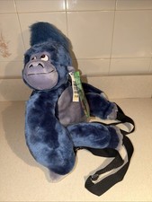 Disney Terk Tarzan Plush Backpack Blue Gorill...