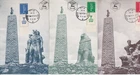 107 - Israel Early Maxim cards FDC selection Monuments GAZA postmarks