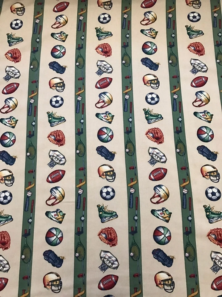 Bloomcraft Sports Fan Cotton Woven Fabric Soccer, Football Tennis 7/8 YARD PIECE - Image 4 of 4