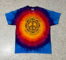 Haight Ashbury San Francisco tie dye vintage hippie t shirt size large