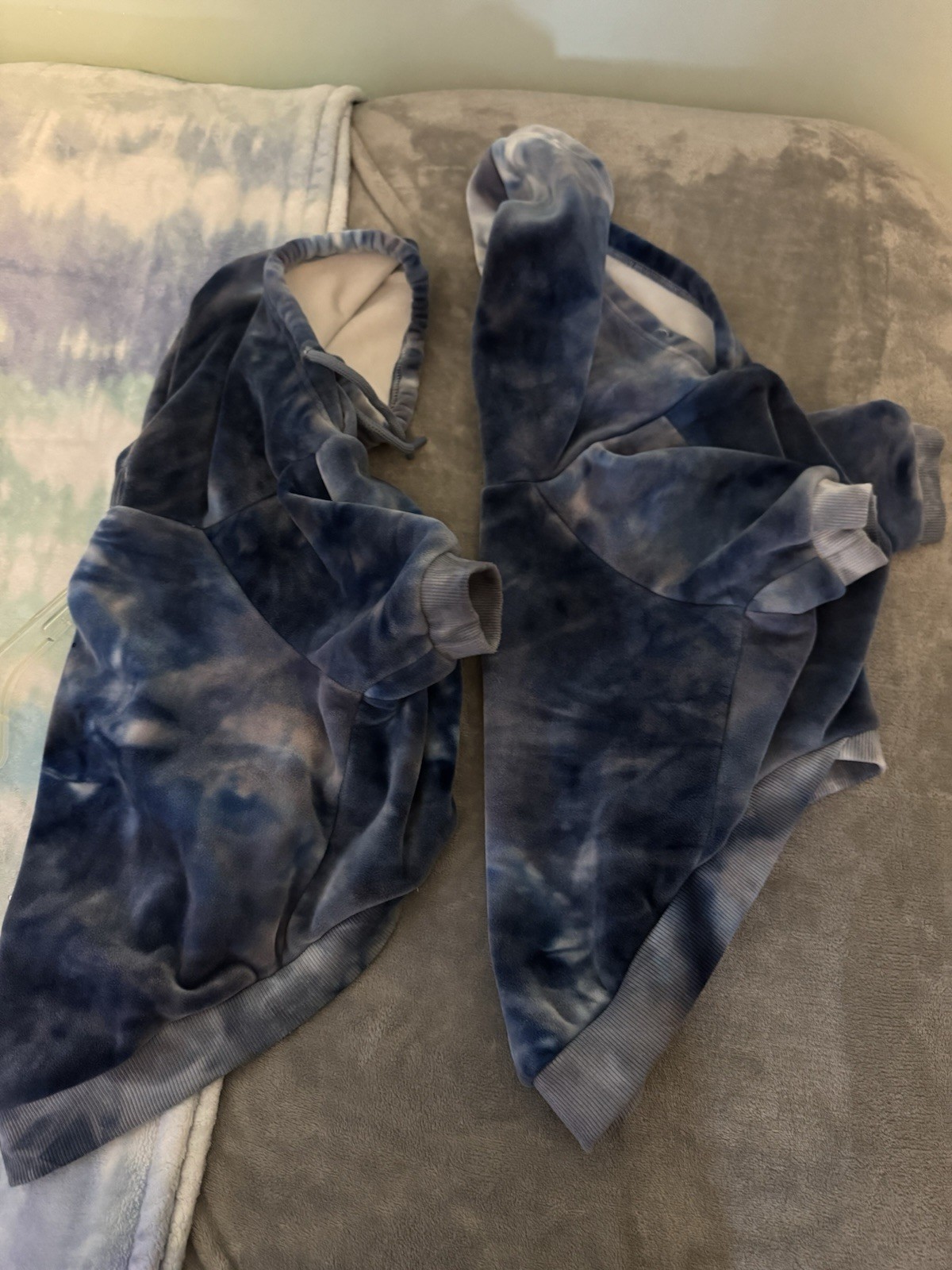 2 Spark Paws Hunde Hoodie Tye-Dyed, Gr. XL