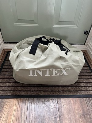 Intex Bett Matratze mit eingebauter elektrischer Pumpe Camping Wohnwagen Gastbett 