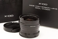 Near Mint Fuji FUJIFILM WCL-X100 II Wide Conversion Lens (Black) with Box #49701