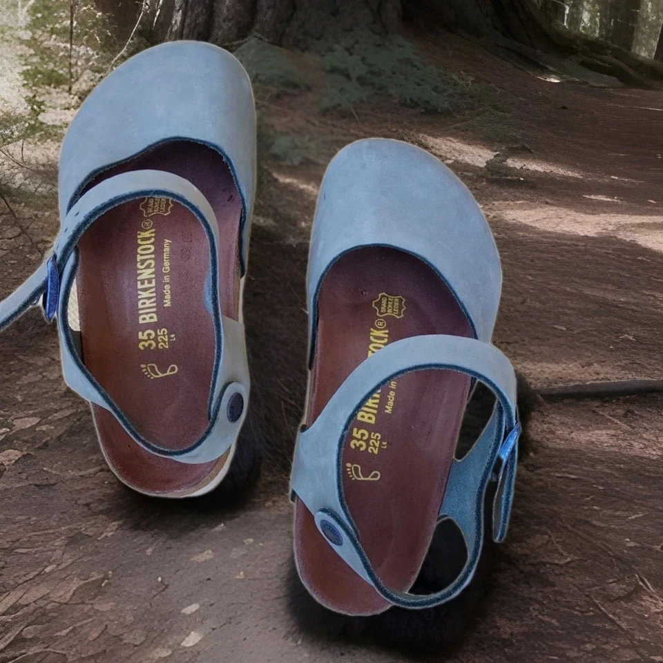 Birkenstock Clogs Damen Sommerschuhe Nubukleder Gr.35 Mint Matt Grün Topzustand - Bild 4 von 4