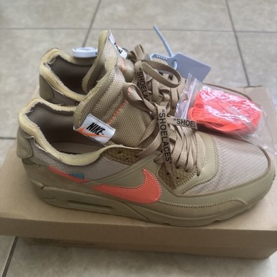 Size 11.5 - Nike Air Max 90 x OFF-WHITE Desert Ore