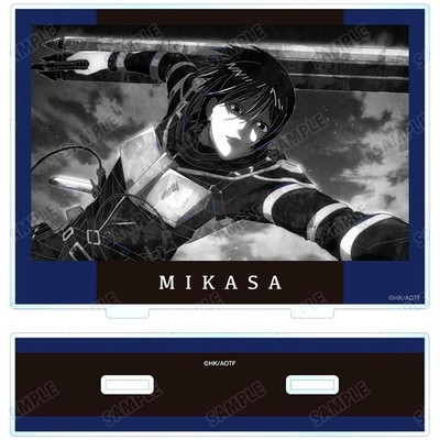 Mikasa Ackerman AoT Ani-Art BLACK LABEL Teil 2 GROSSER Acrylständer Japan C496