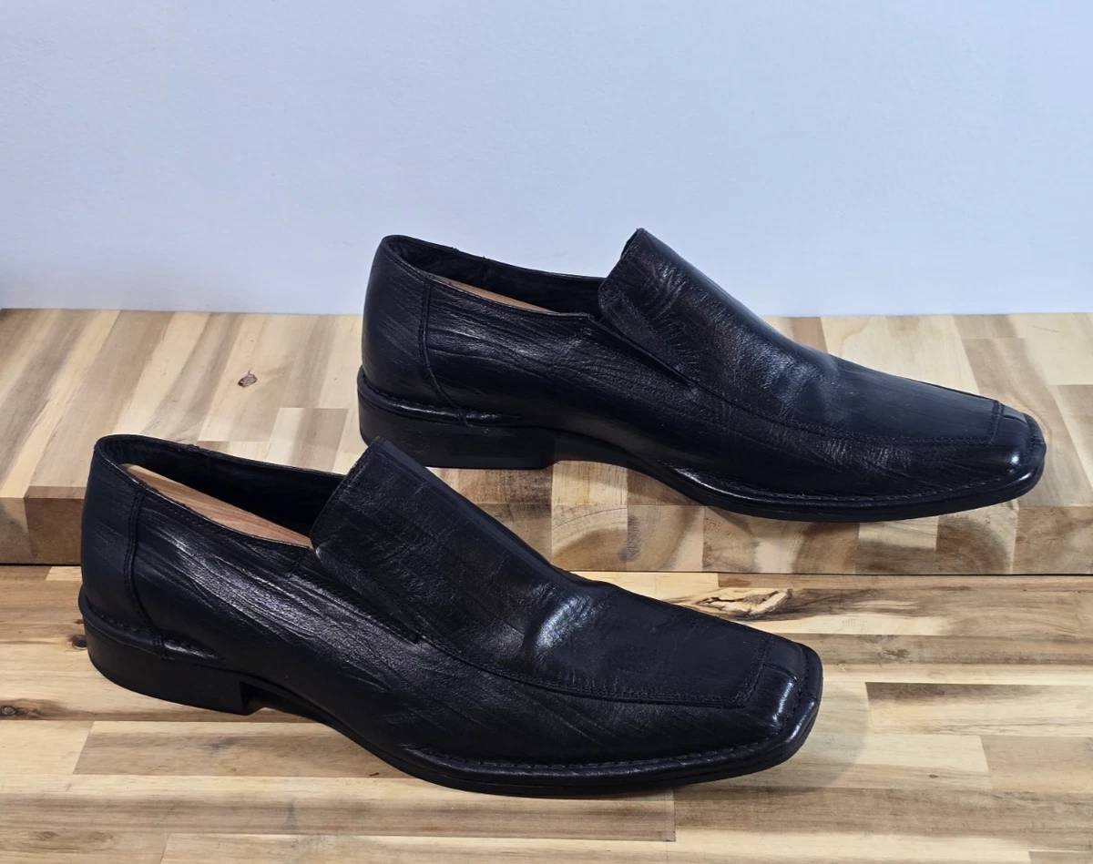 Franco Fortini Black Casual Shoes for Men with Upper Leather  display picture 1