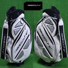 NIKE 9 White/Black cart bag golf carry caddy bag rare japan used