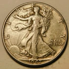 1947 P Walking Liberty Half Dollar 90% Silver VF-VF+  "As Pictured-Not Cleaned"