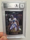 Ravens Ray Lewis Signed 2007 Topps Chrome #TC95 Card Auto Graded 10! BAS Slabbed