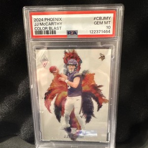2024 PANINI PHOENIX COLOR BLAST #CBJMY JJ MCCARTHY PSA 10