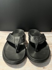 Sperry Windward Thong Sandals Women  s 8 Black Flip Flops Comfort STS86577 NIB