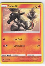 2018 Salandit Common SM - Ultra Prism 25/156 NM Normal LP-NM