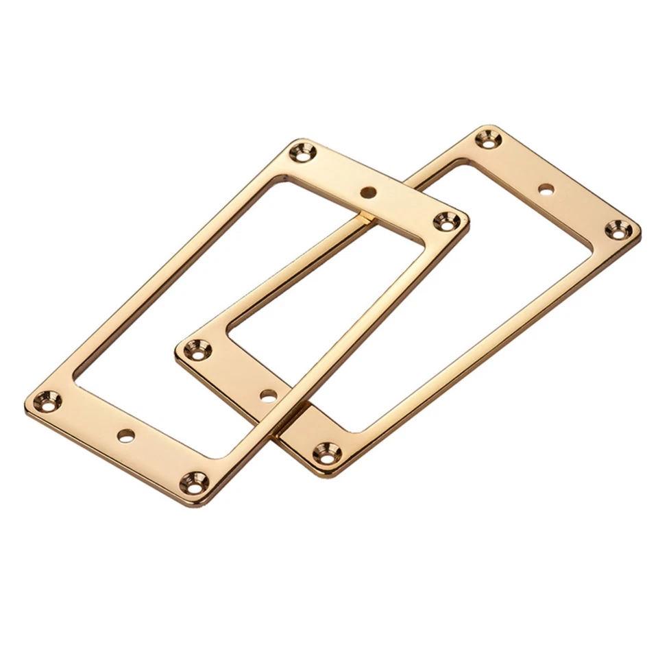 2* Guitar Humbucker Pickup Mounting Ring Frame Bridge Neck Flat Bottom Parts - Image 4 of 4