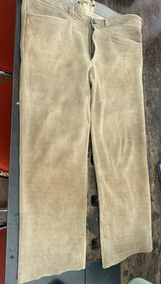Hirschlederhose lang Größe 54-27 geschmeidig Säcklerarbeit kein Patchwork