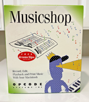 Open Box Vintage Opcode Systems Music Shop for Macintosh