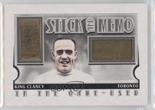 2013-14 In the Game-Used Stick and Memo Silver /20 King Clancy #GUSM-20 4f5