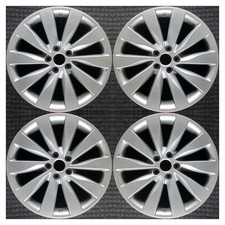 Set 2013 2014 2015 2016 Lincoln Mks Oem Factory Original Silver Wheels Rims 3928