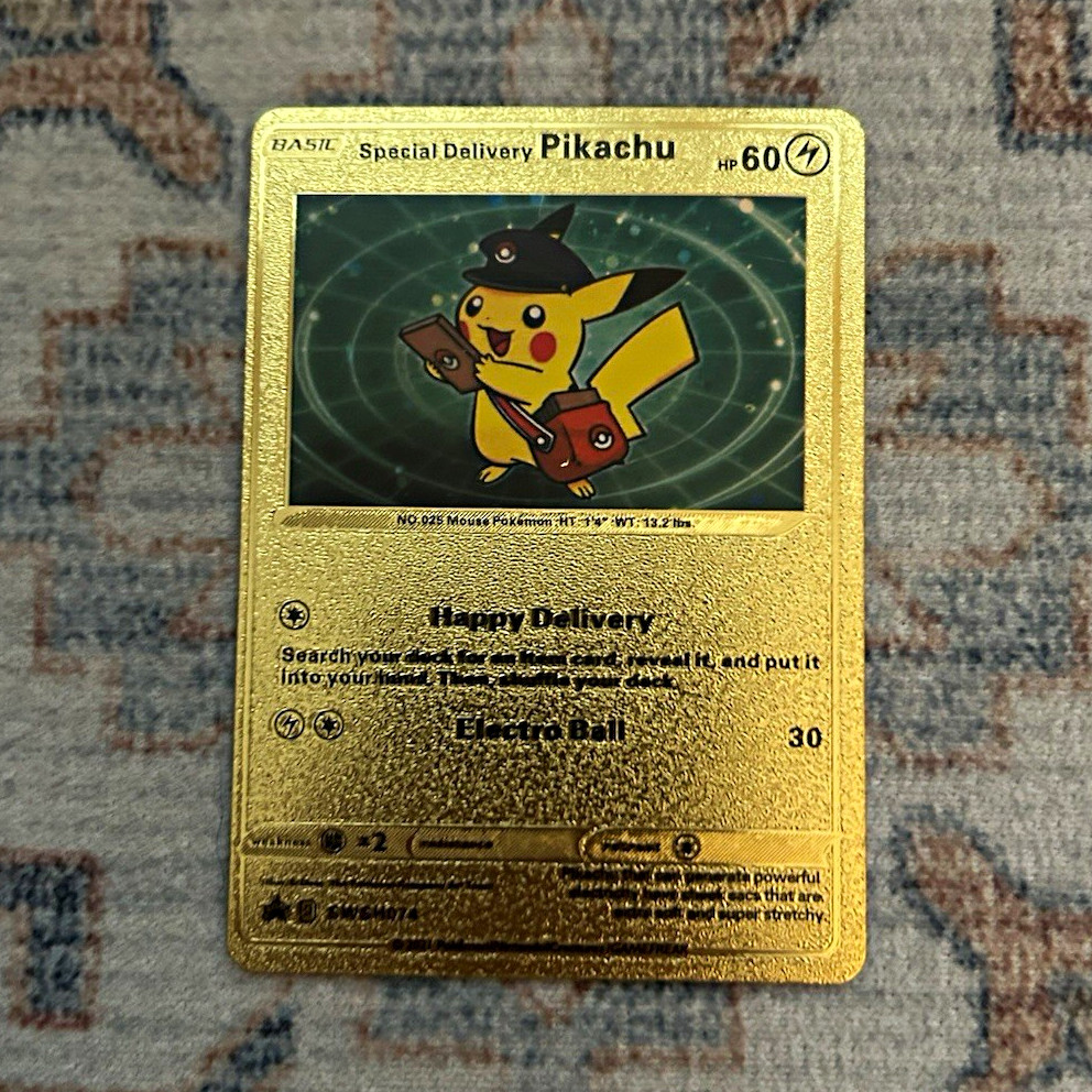 Pokemon TCG Special Delivery Pikachu SWSH Promo Foil English HP 60 Attack 30