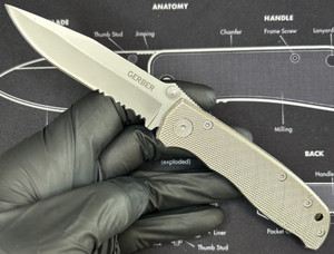 Gerber Air Ranger Pocket Knife Liner Lock Combo Edge Blade Aluminum Scales USED