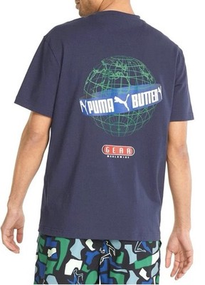 NWT PUMA X Butter Goods Graphic Tee Peacoat Navy Blue Size 2XL XXL