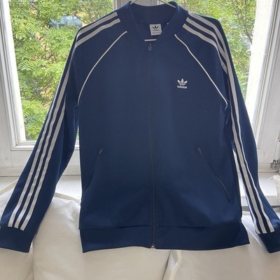Original Adidas Sportjacke Größe 42 Blau Jacke