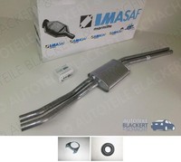 Imasaf Auspuff Mitteltopf +Anbauteile für Mercedes S-Klasse 250+280+300 W108/109
