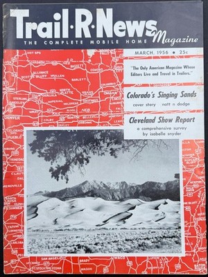 Trail R News Magazine March 1956 Travel Trailer complete RV Mobile Home