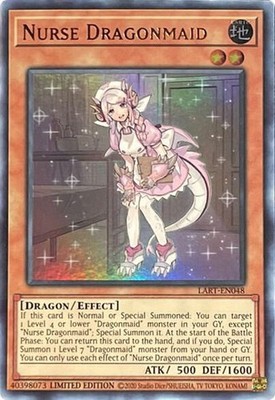 Nurse Dragonmaid Limited Ultra Rare The Lost Art Promotion LART-EN048 NM