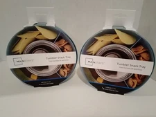 Mainstays Tumbler Snack Tray Blue Set of 2 Fits Over 40 Oz Tumbler