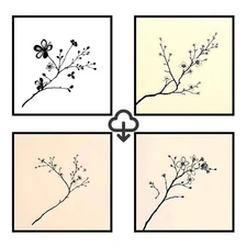 Set 4 Realistic Digital Wall Art Print Modern Home Decor Printable Instant #29