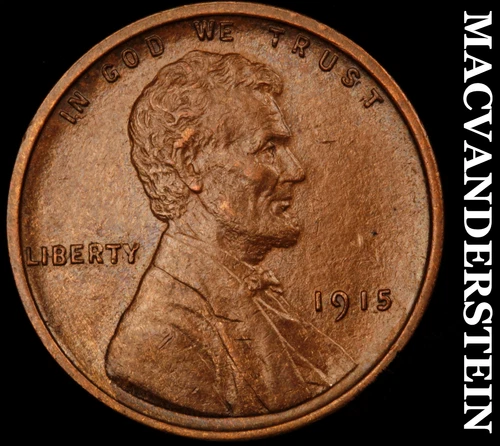 1915 Lincoln Wheat Cent- Brilliant Uncirculated++ Luster No Reserve #J2007