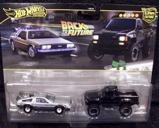 2026 Hot Wheels Premium 2 Pack Back to the Future Time Machine Toyota Pickup
