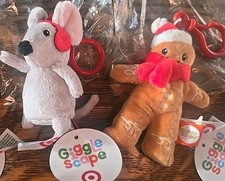 Set of 2 TARGET Limited Edition Holiday 2025 Giggle Scape Plush Keychain - NEW 