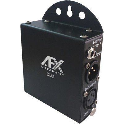 AFX DD2 2-WEG DMX SPLITTER SIGNALVERSTÄRKER PARTY DISCO CLUB SHOW DJ EFFEKT 