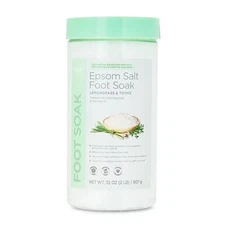 Equate Epsom Salt Foot Soak, Lemongrass & Thyme, 32 oz